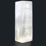 Selenite Block Lamp 25cm - Chakra Lamp