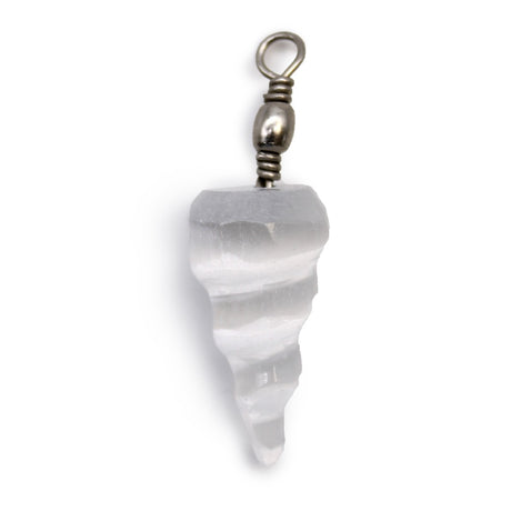 Selenite Spiral Pendant