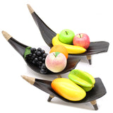 Coconut Leaf Fruit Bowl Set - Chocolate