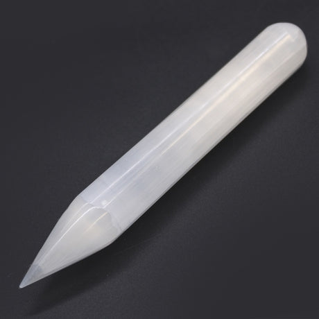 Selenite Wand - 16 cm (Point one End)