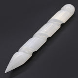 Selenite Spiral Wands - 16 cm (Point One Ends)