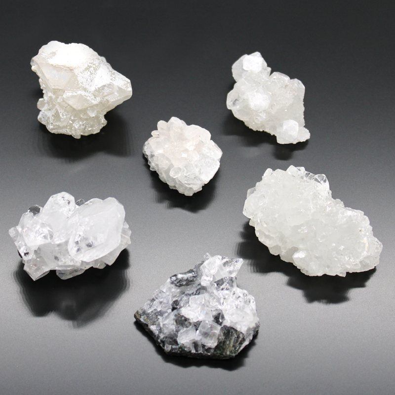 White Appophyllite Clusters 20-30mm