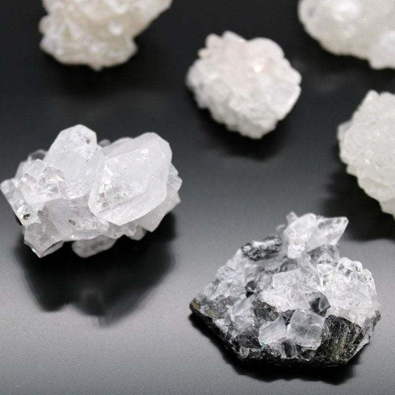 White Appophyllite Clusters 20-30mm