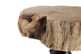 Giner and Colomer - Acacia Trunk Coffee Table With Metal Base