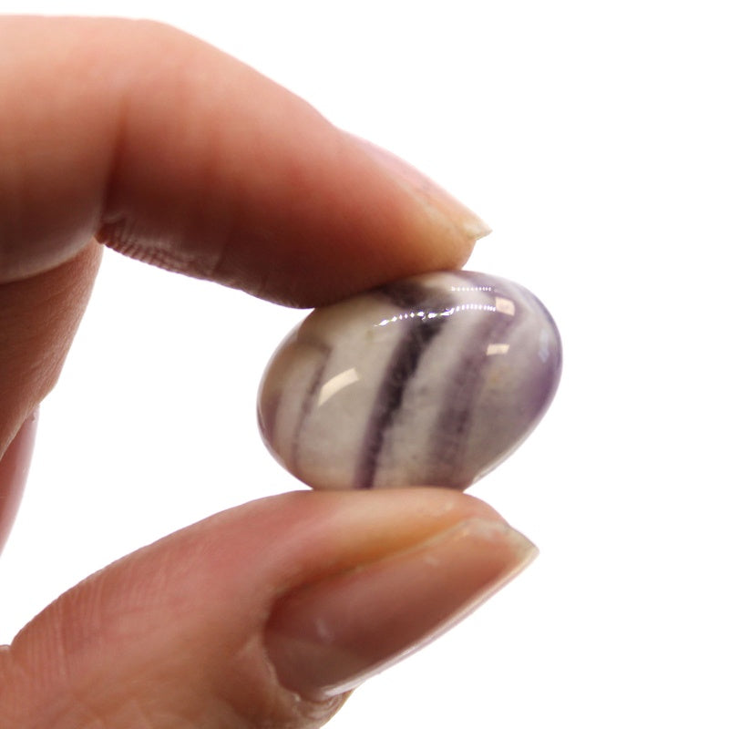 Small African Tumble Stones - Amethyst - Chevron