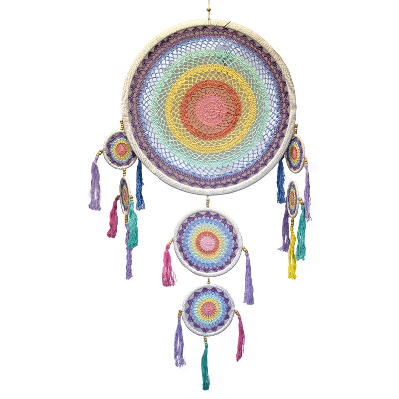 Large Dreamcatcher (55cm) - Pastel Rainbow