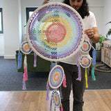 Large Dreamcatcher (55cm) - Pastel Rainbow