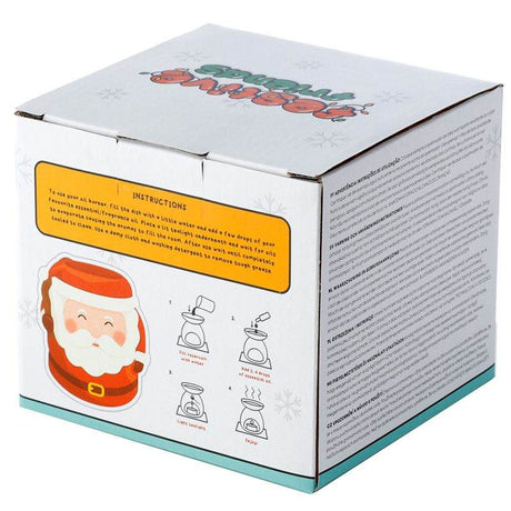 Santa Shaped Christmas Ceramic Oil Burner