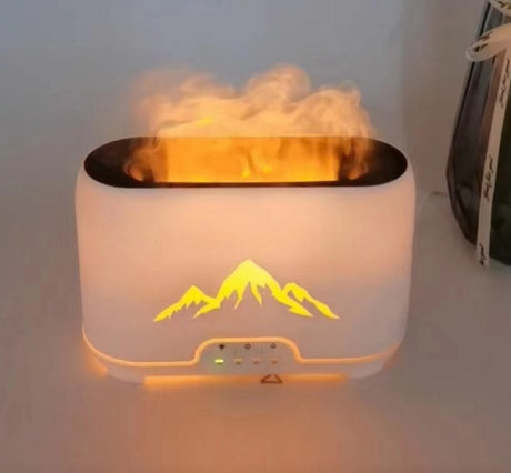 Himalayas Aroma Diffuser - USB-C - Remote control - Flame Effect