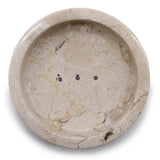 Round Honey Marble Flat Soap Dish