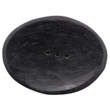 Oval Black Marble Soap Dish