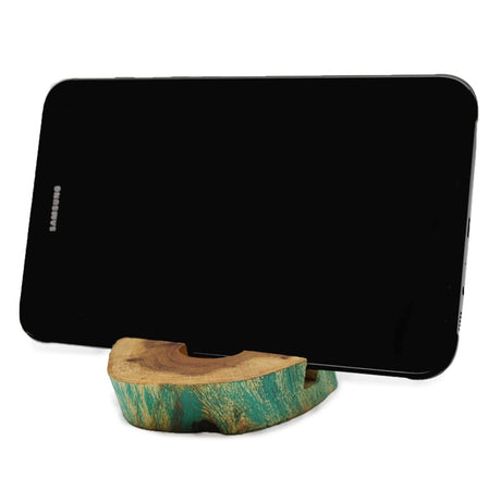 Lrg Gamal Wood Phone Holder - Greenwash