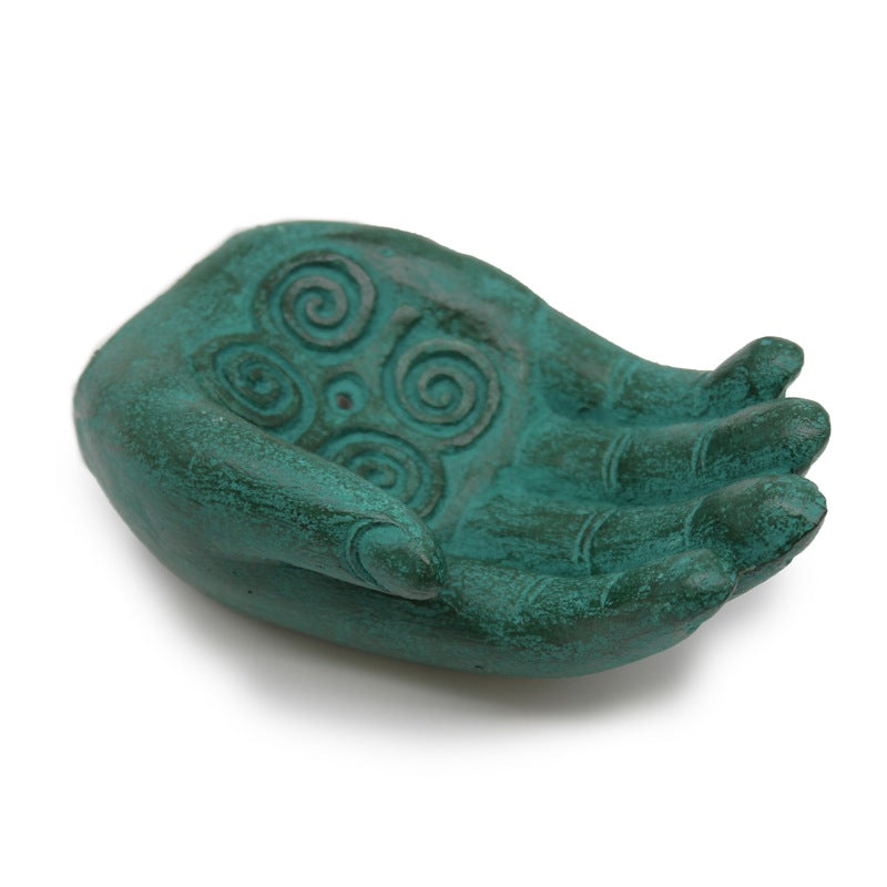 Hand Incense Burner - Strength (green)