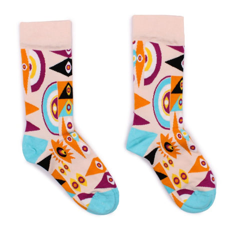 Hop Hare Bamboo Socks S/M - Psychedelic Evil Eye