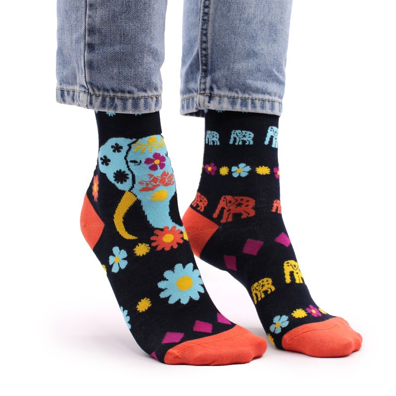 Hop Hare Bamboo Socks S/M - Cosmic Elephant