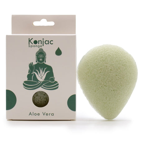 Teardrop Konjac Sponge - Aloe Vera - Healing