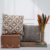 Classic Cushion Cover - Squares Grey - 40x40cm