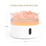 Himalayan Salt  Aroma Diffuser - Night Light - USB-C - Flame Effect ( salt included)