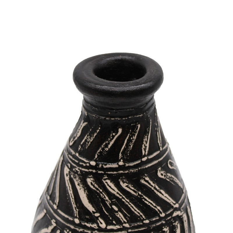 Greek Taper Vase - Chocolate