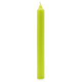 Solid Colour Dinner Candles - Rustic Lime Green - Pack of 5