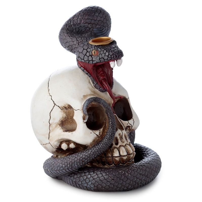 Snake and Skull Backflow Incense Burner