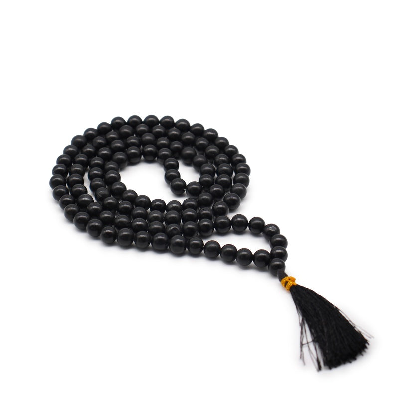 108 Bead Mala - Black Agate