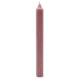 Solid Colour Dinner Candles - Rustic Dusty Pink - Pack of 5