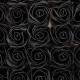 Craft Soap Flowers - Med Rose - Black With white Rim