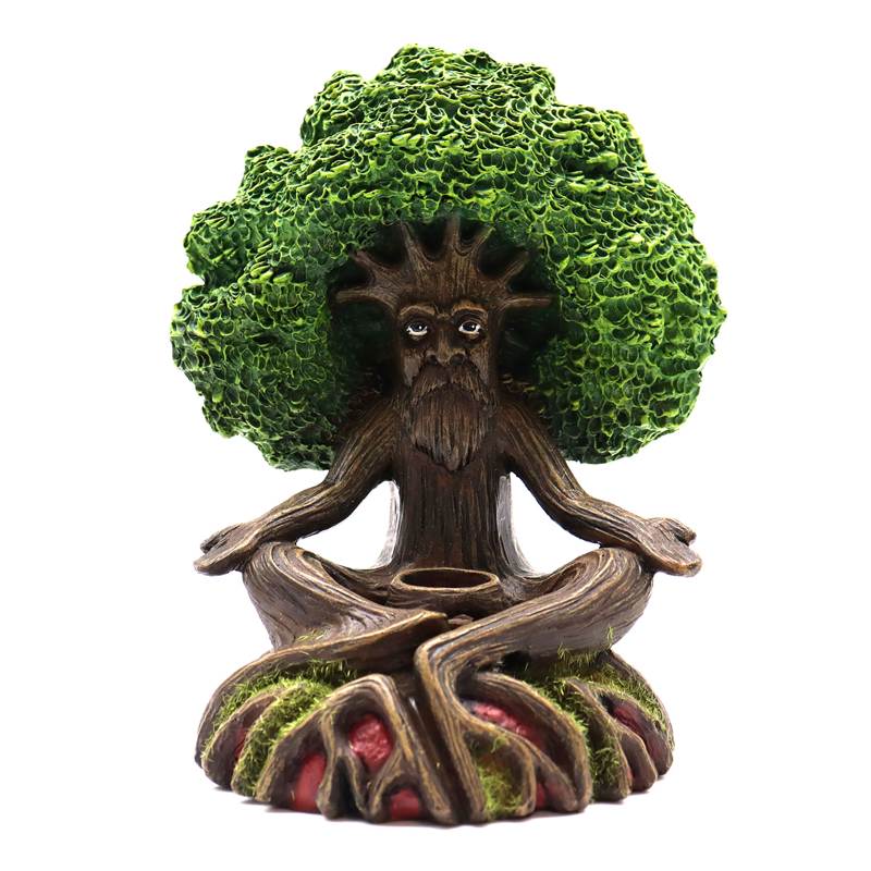 Wise Old Tree Man of the Forest Backflow Incense Burner