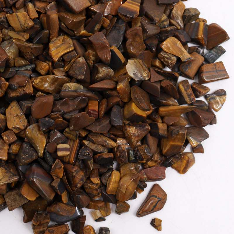 Tiger Eye Gemstone Chips Bulk - 1KG