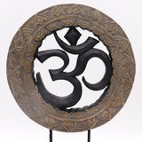 Buddha Feng Shui Set - Om - Grey & Black