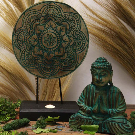 Buddha Feng Shui Set - Buddha Knot - Green