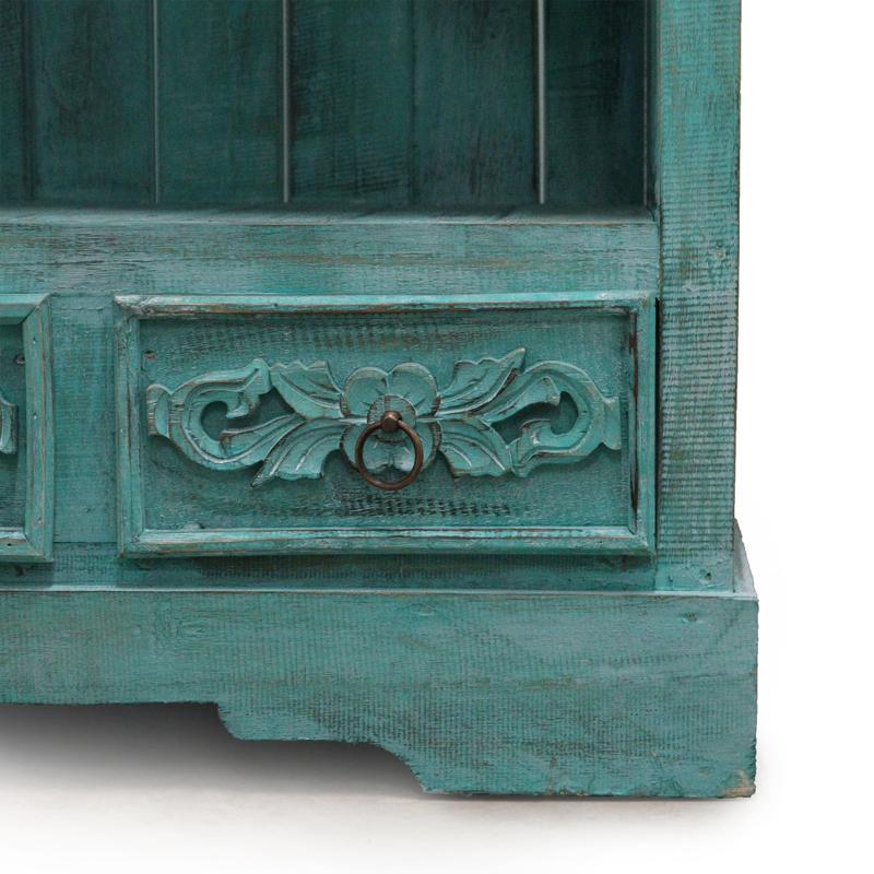 Albasia Bathroom Cabinet - Turquoise wash