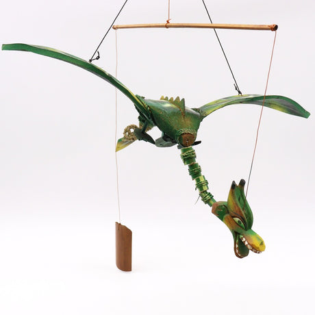 Green Coconut Dragon Mobile 37cm