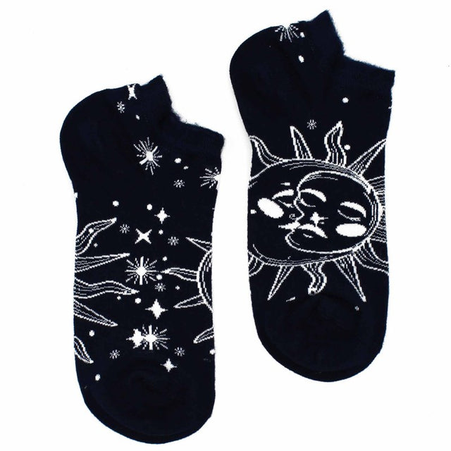 M/L Hop Hare Bamboo Socks Low (7.5-11.5) - Sun and Moon