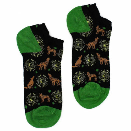 M/L Hop Hare Bamboo Socks Low (7.5-11.5) - Moonlight Wolfs