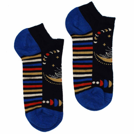 S/M Hop Hare Bamboo Socks Low (3.5-6.5) - Lunar Phases