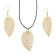 Necklace & Earring Set - Bravery Leaf - Gold