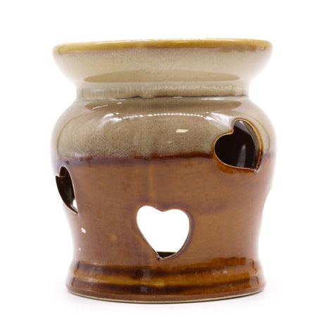 Classic Rustic Oil Burner - Heart Cut-out (assorted)