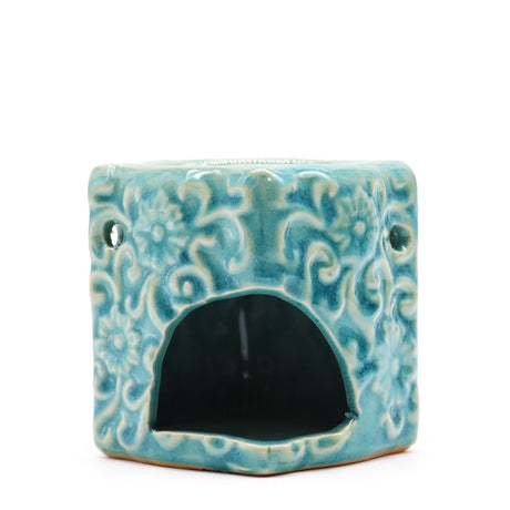 Classic Small Square Floral Oil Burners (aast)