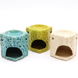 Classic Small Square Floral Oil Burners (aast)