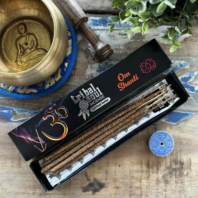 Tribal Soul Spiritual Incense Sticks and Ceramic Holder - Ohm Shanti