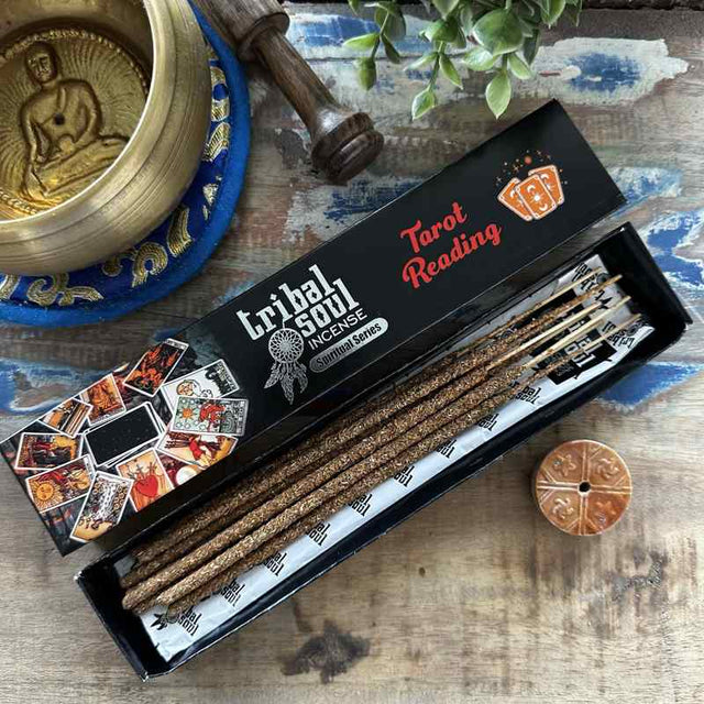 Tribal Soul Spiritual Incense Sticks and Ceramic Holder - Tarrot reading