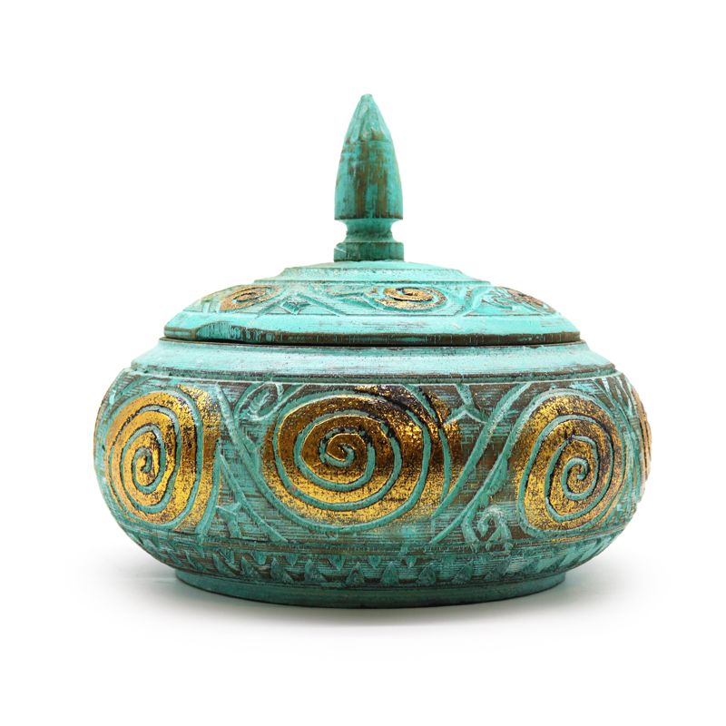 Turquoise Squat  Sweet Jar