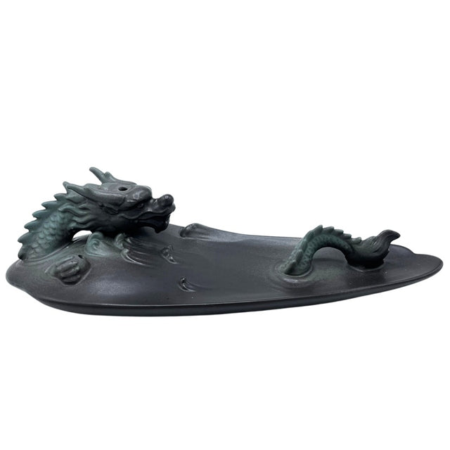 Backflow Incense Burner - Dragon in Pool with Surprising Details