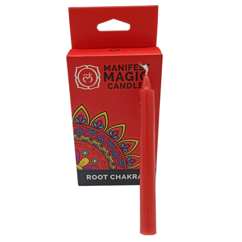 Manifest Magic Candles (pack of 12) - Red - Root Chakra