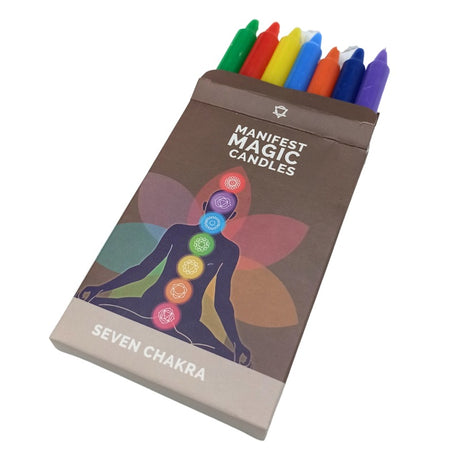 Seven Charkra Manifest Candles (pack of 7)