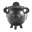 Cast Iron Cauldron with Triple Moon 6.5x13cm