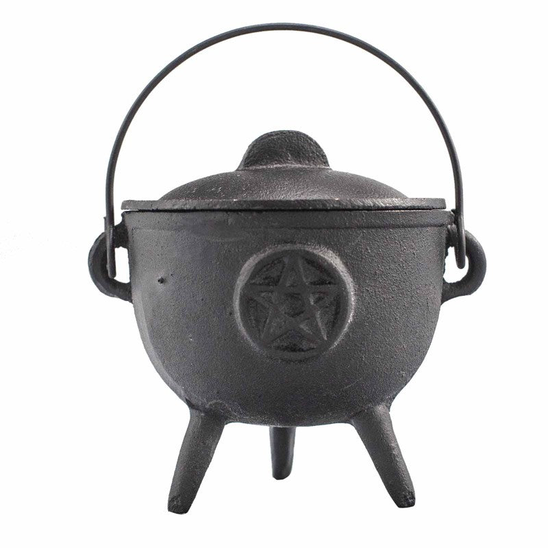 Cast Iron Cauldron with Pentagon 11x13cm