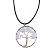 Tree of Life Pendant - Rose Quartz